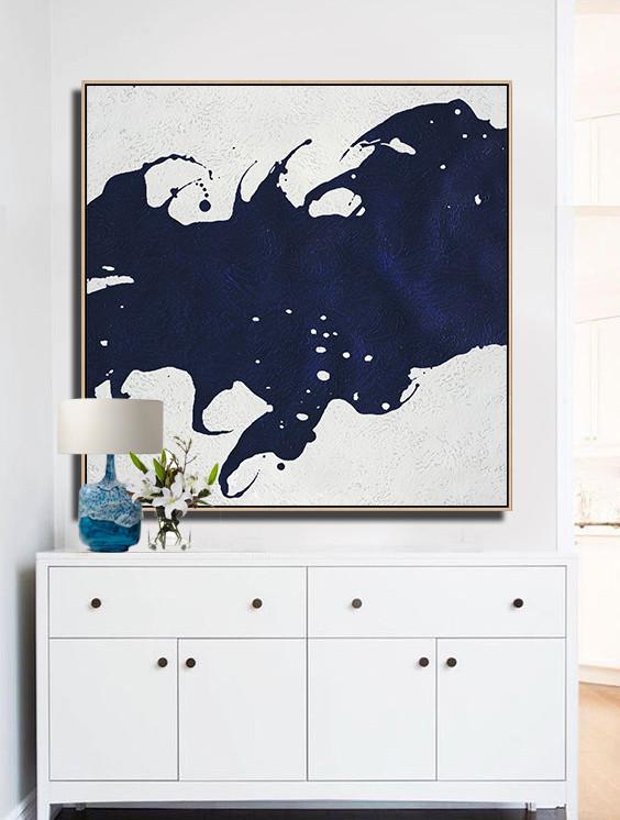 Navy and White Painting #NV55A